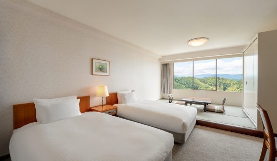 Classic Room, Japanese-Western style, 2 single beds and 2 futon beds, Ocean/Sea view