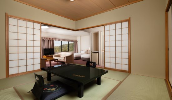 Classic Junior Suite, Japanese-Western style, 2 single beds and 3 futon beds, Ocean/Sea view