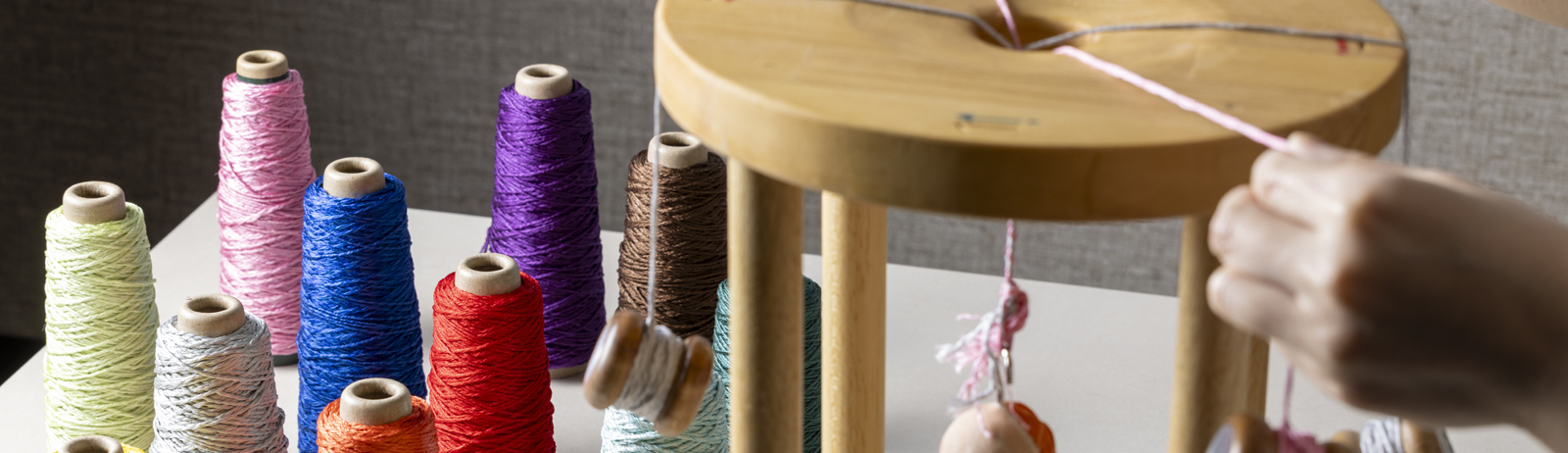 Image of making silk braided misanga