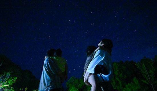 Starry sky viewing party